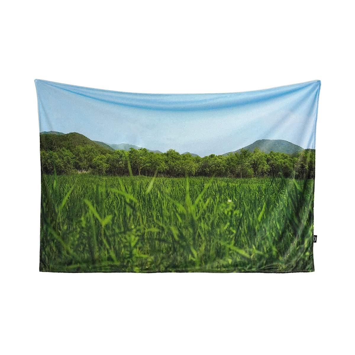 green grass blanket
